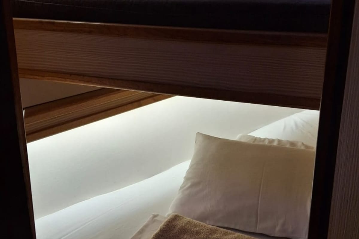 Cabin on Mihaela, a D&D Kufner 54 Exclusive sailboat at Grad Trogir, Croatia