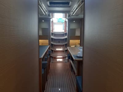 Salon of Mihaela, a D&D Kufner 54 Exclusive sailboat at Grad Trogir, Croatia