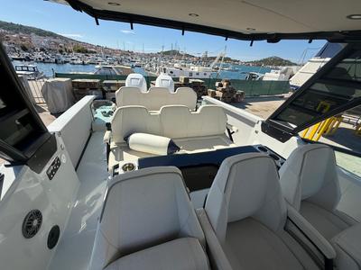Deck of No Name, a Saxdor Yachts Saxdor 320 GTO motorboat at Općina Sukošan, Croatia