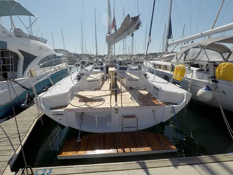 Sportski Vuk 44, a Cantiere Del Pardo (Grand Soleil) Grand Soleil 44 Performance sailboat at Grad Šibenik, Croatia