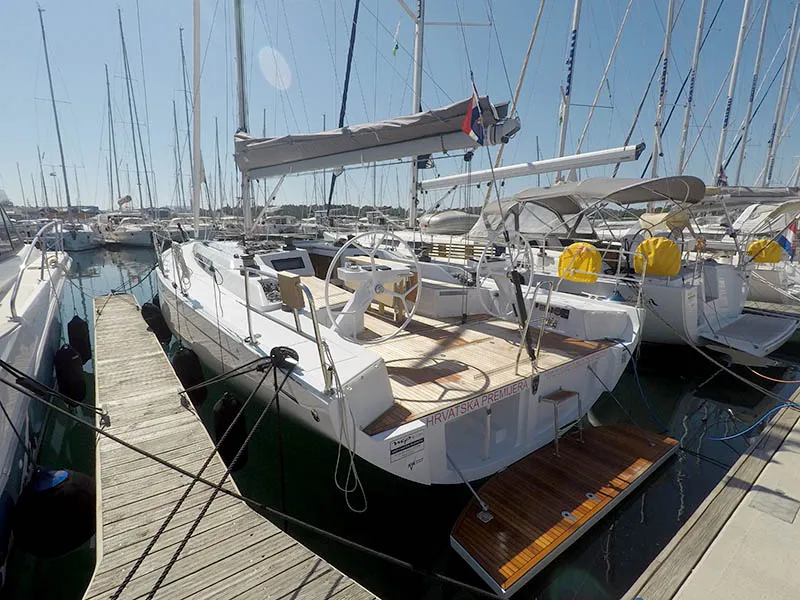 Sportski Vuk 44, a Cantiere Del Pardo (Grand Soleil) Grand Soleil 44 Performance sailboat at Grad Šibenik, Croatia
