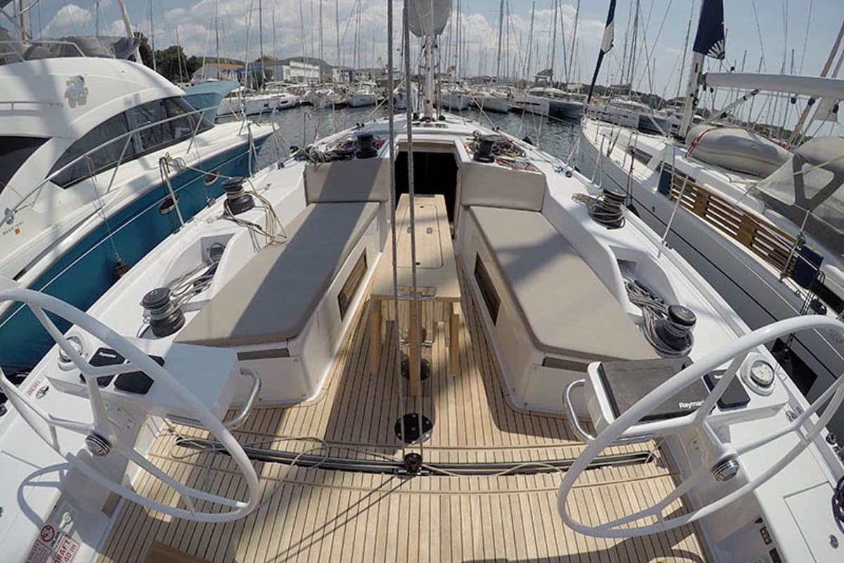 Sportski Vuk 44, a Cantiere Del Pardo (Grand Soleil) Grand Soleil 44 Performance sailboat at Grad Šibenik, Croatia
