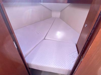 Cabin on Little Jo, a Beneteau Oceanis 31 sailboat at Flensburg, Germany