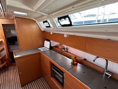Galley of Io, a Bavaria Cruiser 46 sailboat at Općina Pakoštane, Croatia