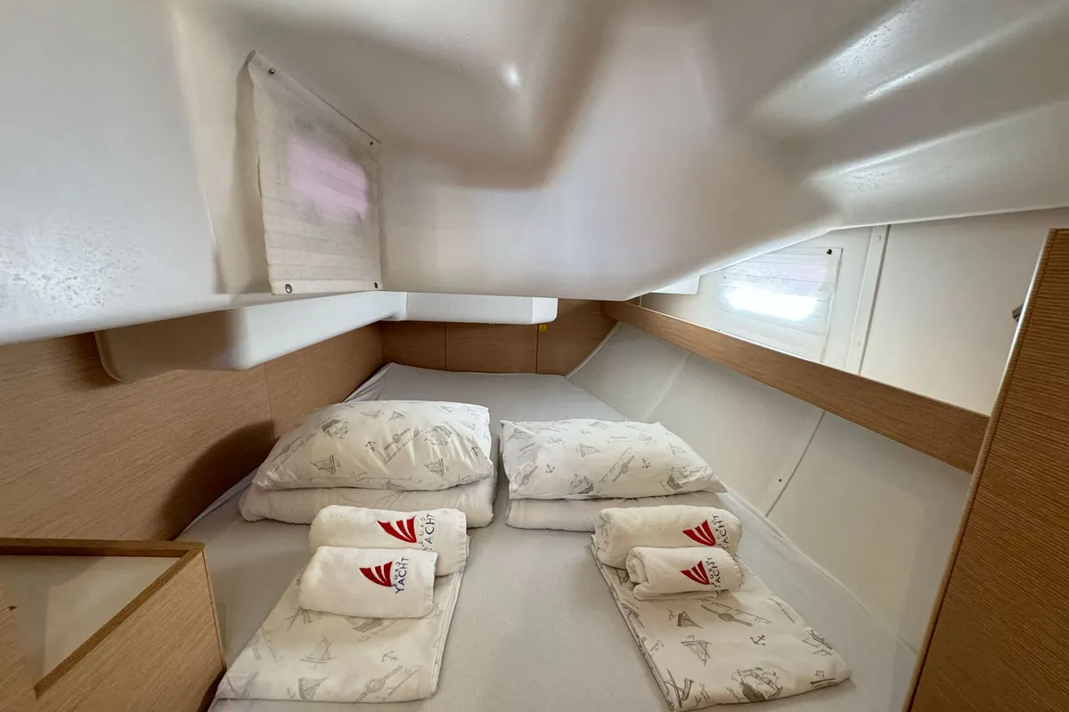 Cabin on Despacito, a Elan Impression 40 sailboat at Grad Biograd na Moru, Croatia
