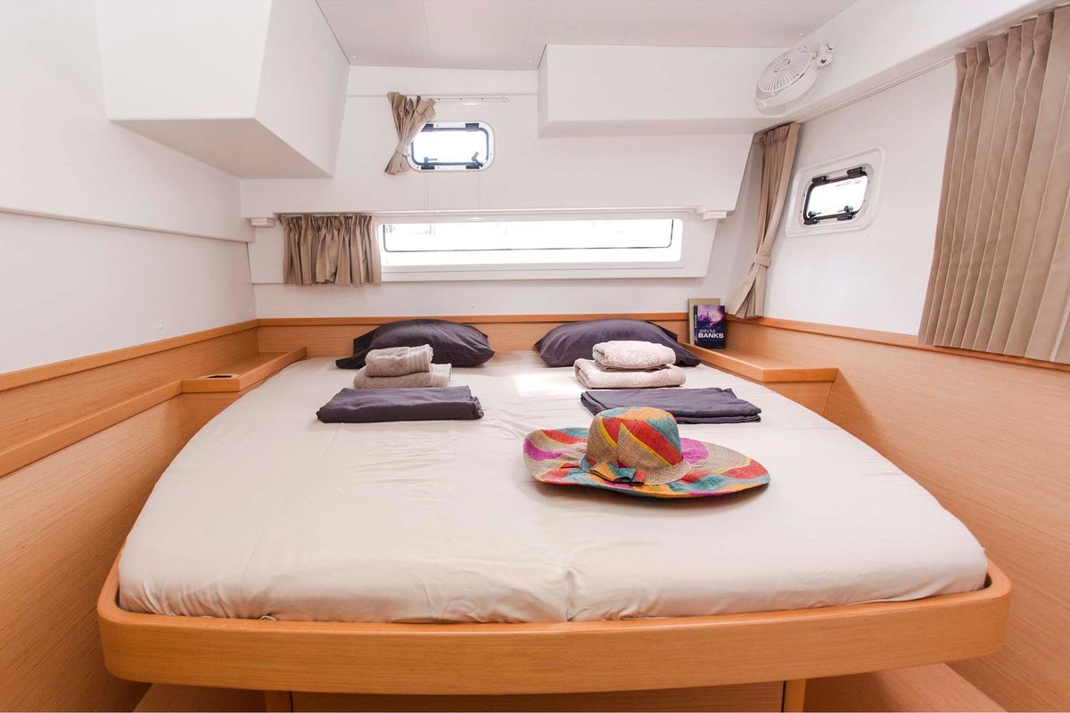 Cabin on Nirvana, a Lagoon 42 catamaran at Municipal Unit of Lefkada, Greece