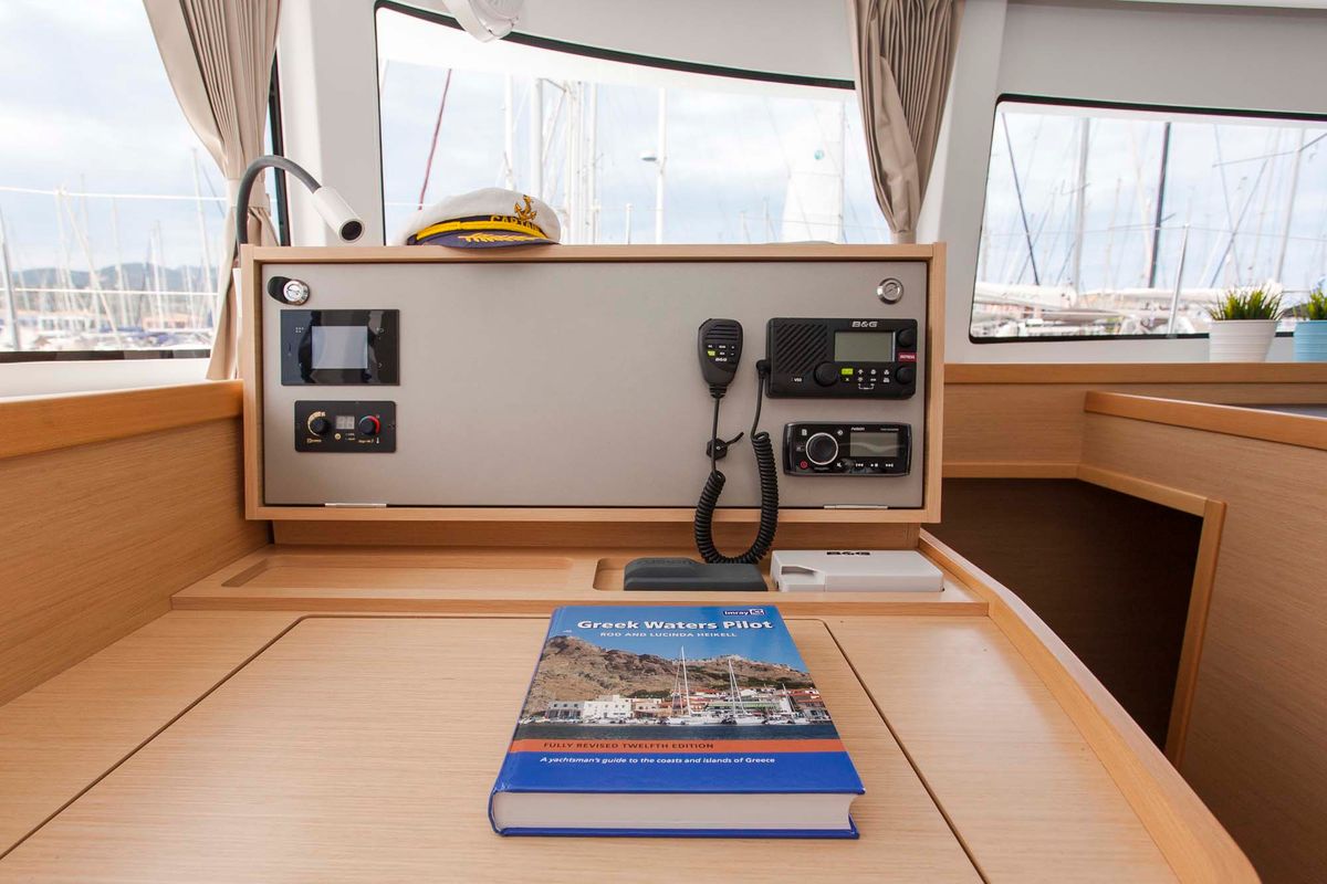 Nirvana, a Lagoon 42 catamaran at Municipal Unit of Lefkada, Greece