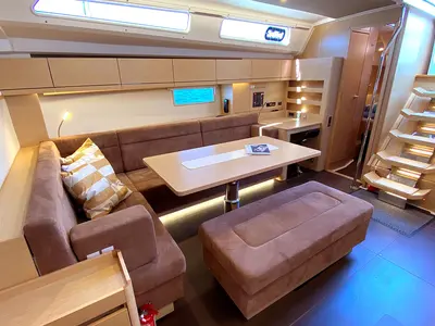Salon of Golden Box, a Hanse Yachts Hanse 508 sailboat at Grad Kaštela, Croatia