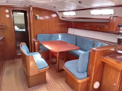 Salon of Hellenic Sky, a Bavaria 44 sailboat at Municipal Unit of Rhodes, Greece
