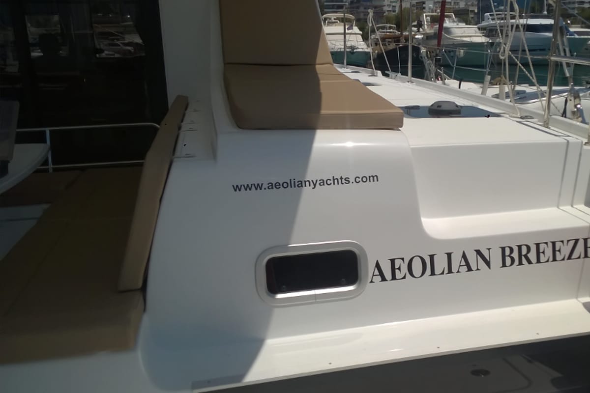 Aeolian Breeze, a Lagoon 42 catamaran at Preveza, Greece