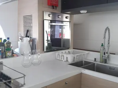 Galley of Eye Candy, a Gulet Catlante 720 catamaran at Eden Island Marina, Seychelles