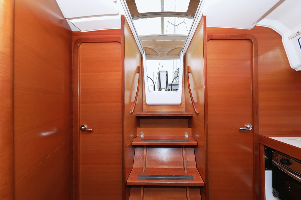 Cabin on Papillon, a Dufour 350 GL sailboat at Grad Biograd na Moru, Croatia