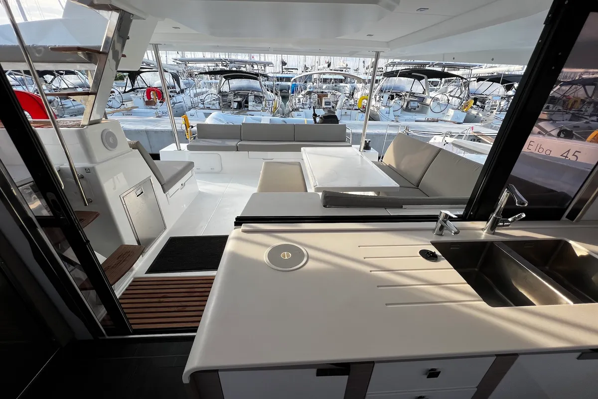 Galley of Andy, a Fountaine Pajot Tanna 47 catamaran at Općina Sukošan, Croatia
