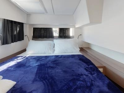 Cabin on Fiyolo, a Fountaine Pajot Elba 45 catamaran at Charlotte Amalie, United States
