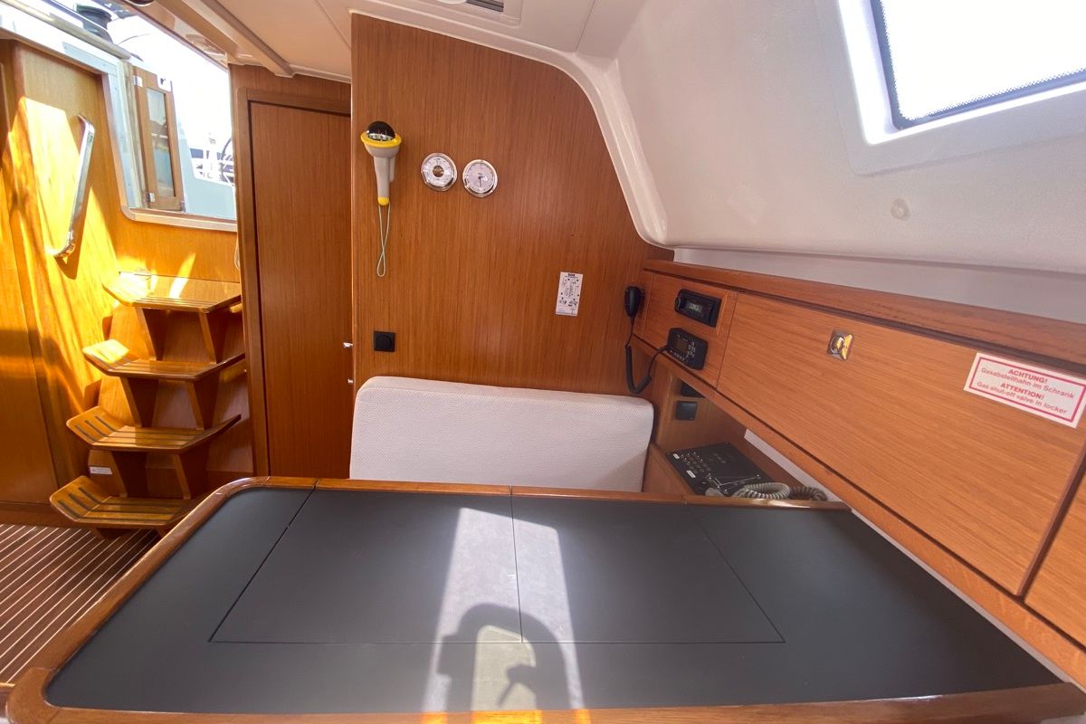 Rutilicus, a Bavaria Cruiser 51 sailboat at Rosignano Solvay, Italy