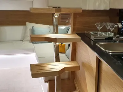 Galley of Eragon, a De Antonio Yachts De Antonio D42 Open yacht at Seget Donji, Croatia