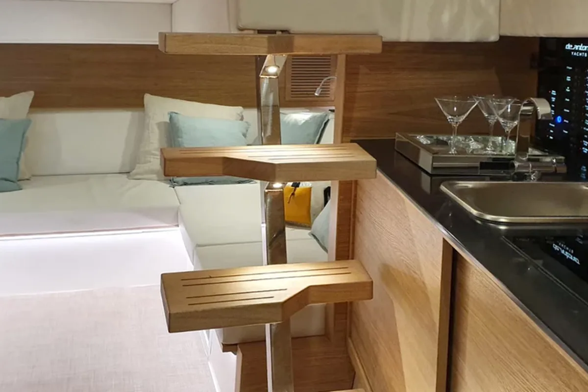 Galley of Eragon, a De Antonio Yachts De Antonio D42 Open yacht at Seget Donji, Croatia