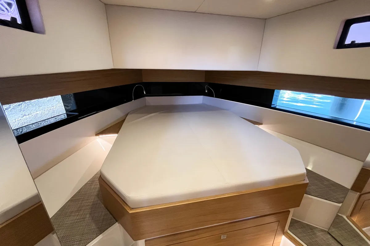 Cabin on Eragon, a De Antonio Yachts De Antonio D42 Open yacht at Seget Donji, Croatia