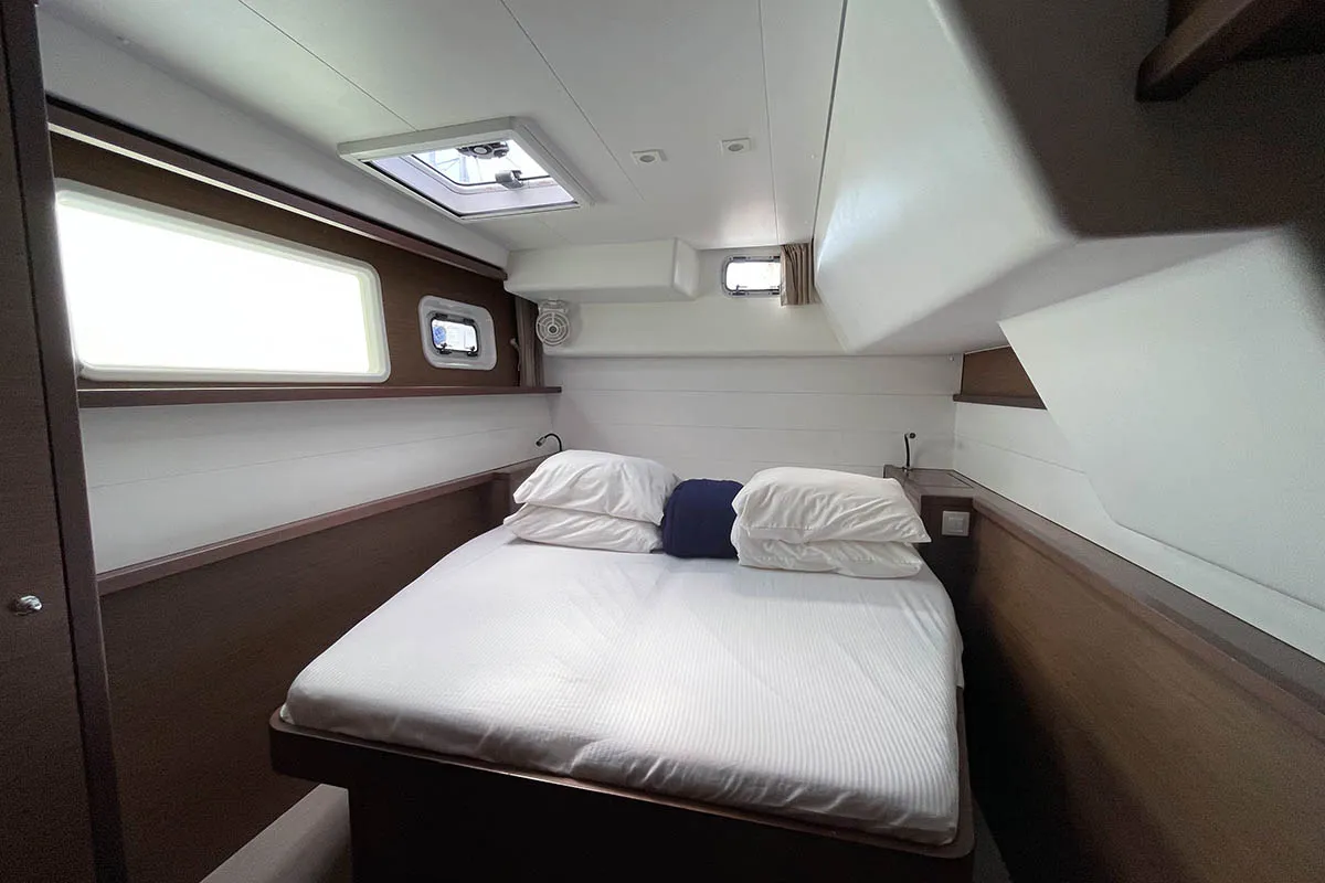 Cabin on Gatto di Mare , a Lagoon 450 F catamaran at Seychelles, Eden Island Marina, Seychelles