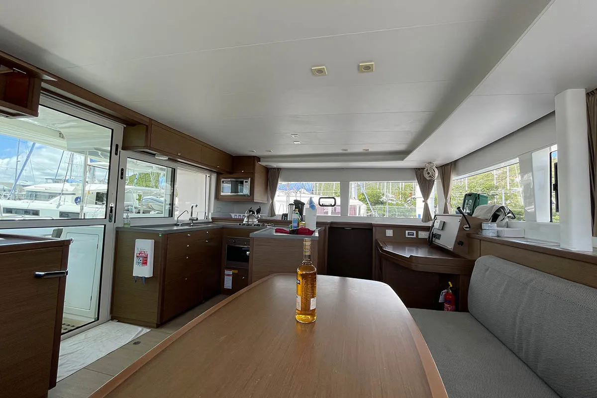Cabin on Gatto di Mare , a Lagoon 450 F catamaran at Seychelles, Eden Island Marina, Seychelles