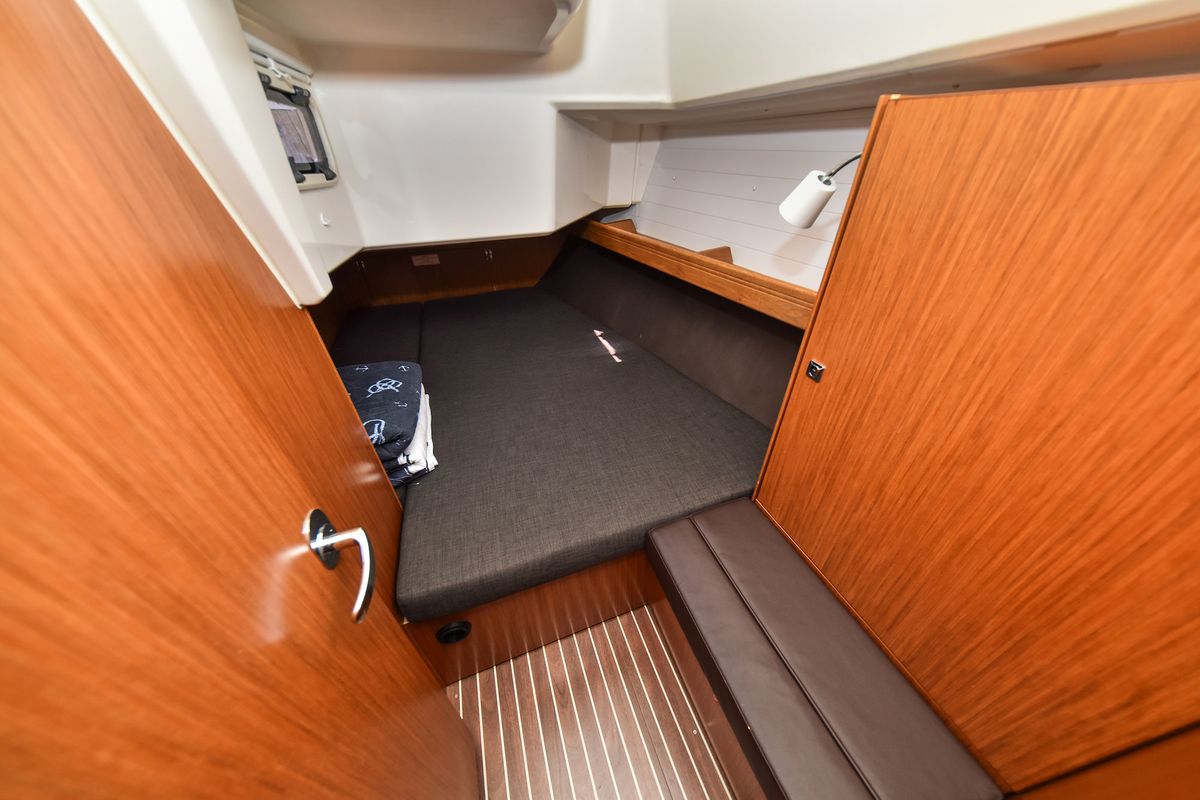 Cabin on Viviana, a Bavaria 37 sailboat at Zadar, Croatia