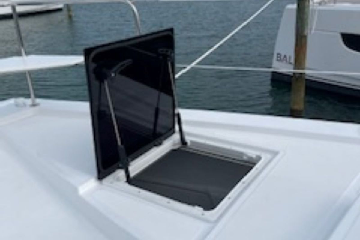 Sunset Chaser, a Bali 4.4 catamaran at Central Abaco, Bahamas