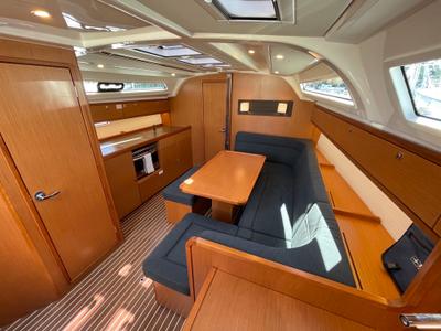 Salon of ZEPHYR, a Bavaria Cruiser 41 sailboat at Gothenburg, Sweden