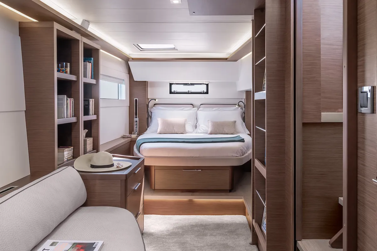 Cabin on BYC PARATY , a Lagoon 46 catamaran at Angra dos Reis, Brazil