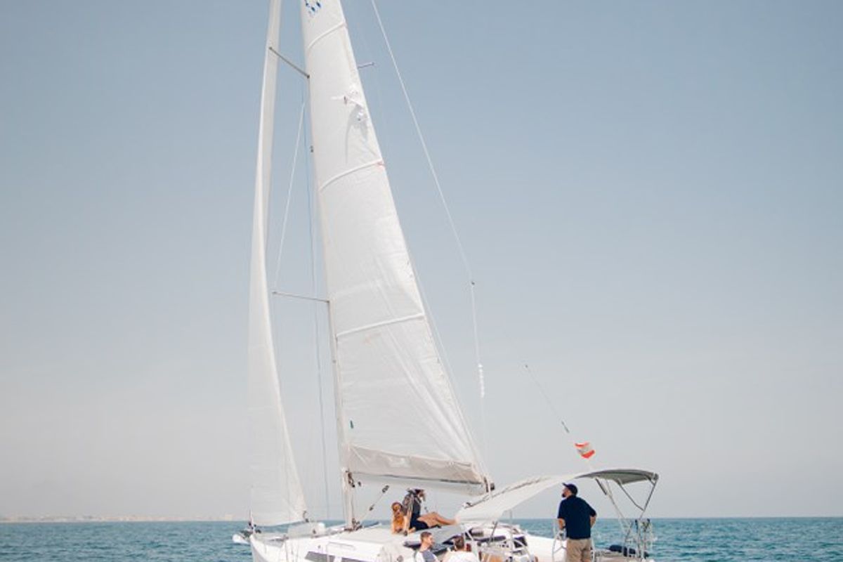 Exterior view of Lady Marga, a Hanse Yachts Hanse 388 sailboat at Dénia, Spain