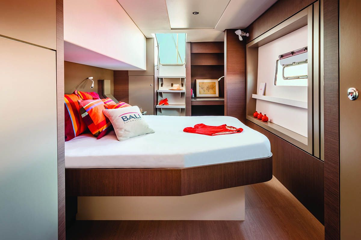 Cabin on Freedom, a Bali 4.8 catamaran at Road Town, British Virgin Islands