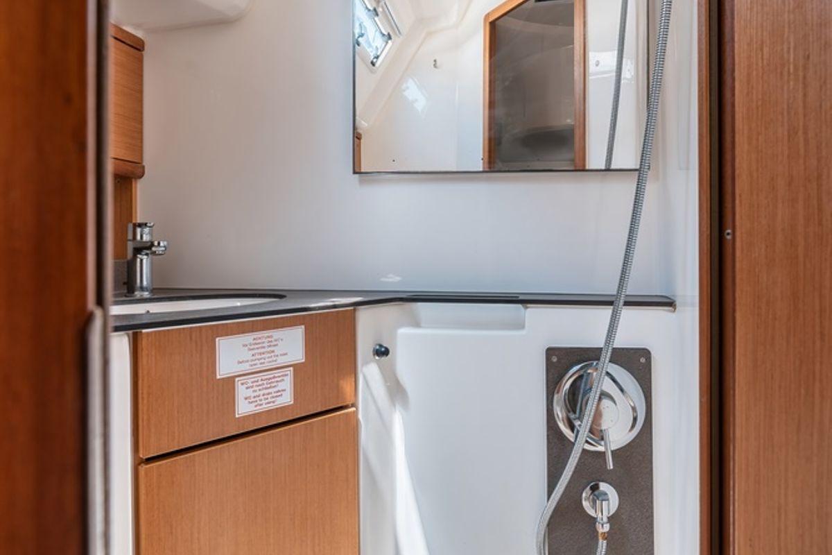 Cabin on Fedias, a Bavaria Cruiser 46 sailboat at Municipal Unit of Rhodes, Greece