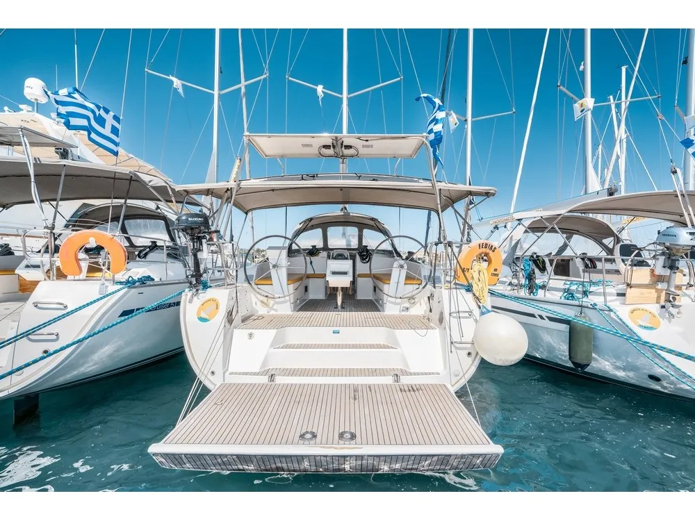 Fedias, a Bavaria Cruiser 46 sailboat at Municipal Unit of Rhodes, Greece