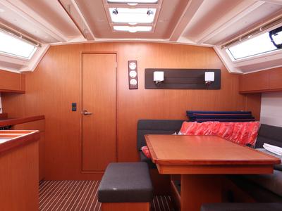 Salon of Anett, a Bavaria Cruiser 46 sailboat at Grad Biograd na Moru, Croatia