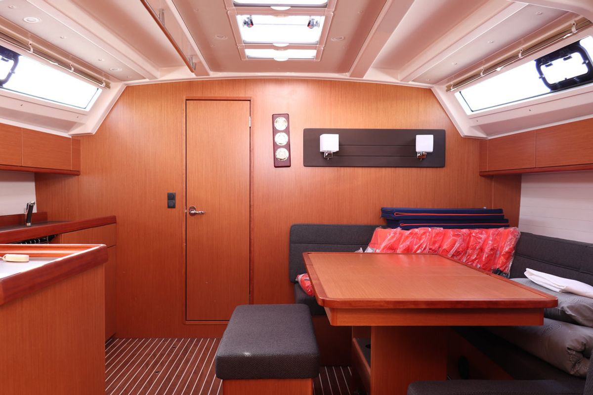 Salon of Anett, a Bavaria Cruiser 46 sailboat at Grad Biograd na Moru, Croatia