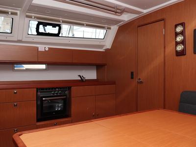 Galley of Anett, a Bavaria Cruiser 46 sailboat at Grad Biograd na Moru, Croatia