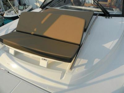 Deck of MF 895, a Jeanneau Merry Fisher 895 motorboat at Punat, Croatia