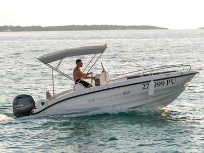 Exterior view of Andromeda, a Gulet Orizzonti Andromeda motorboat at Valbandon, Croatia