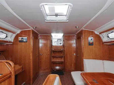 Salon of SHH-BAV50, a Bavaria Cruiser 50 sailboat at Volos Municipality, Greece