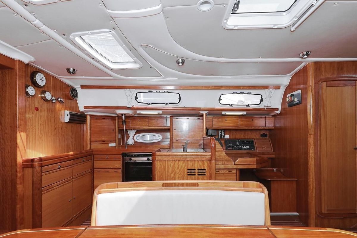 Galley of SHH-BAV50, a Bavaria Cruiser 50 sailboat at Volos Municipality, Greece