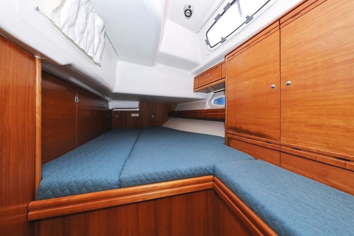 Cabin on SHH-BAV50, a Bavaria Cruiser 50 sailboat at Volos Municipality, Greece