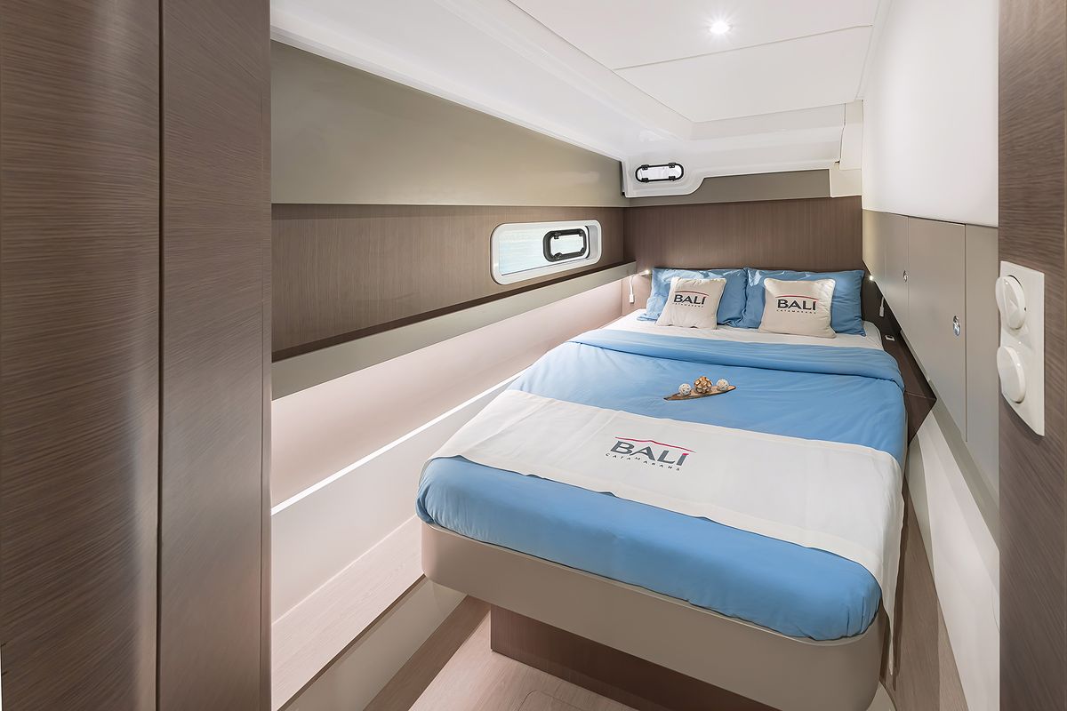 Cabin on Kvinton, a Bali Catspace catamaran at Grad Biograd na Moru, Croatia