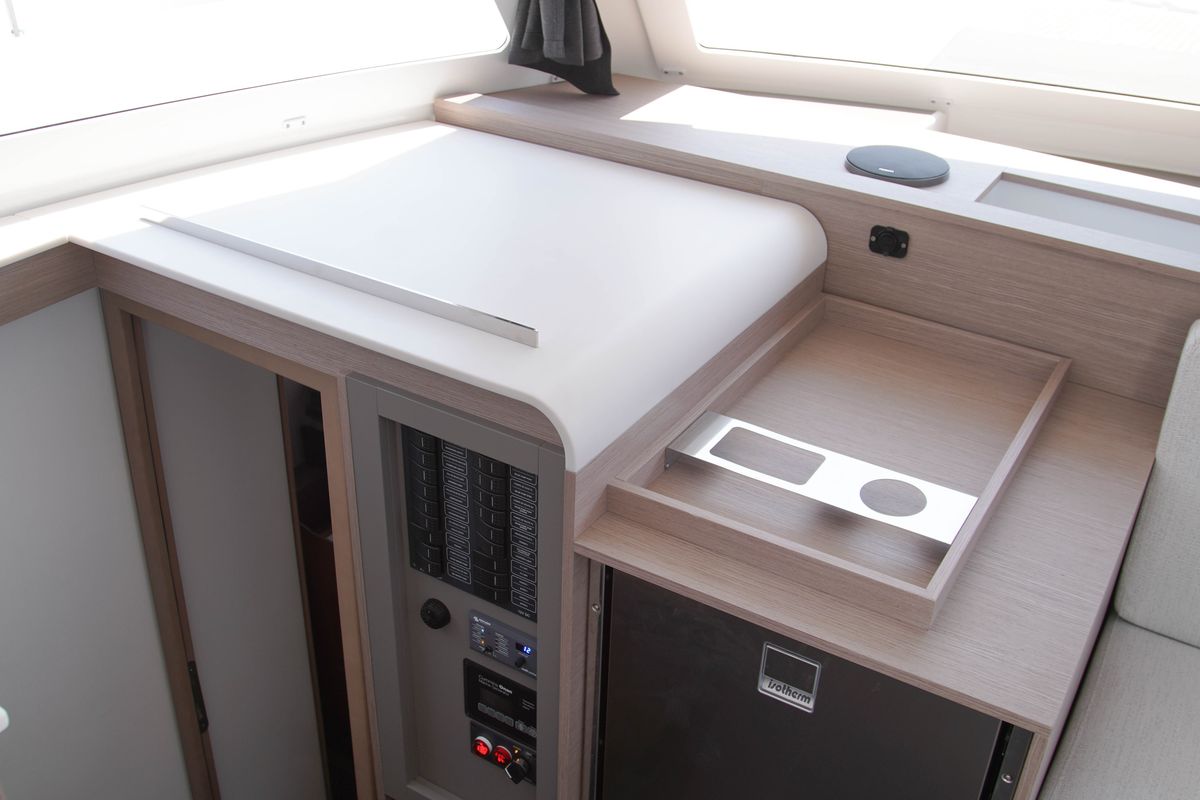 Anasa, a Fountaine Pajot Isla 40 catamaran at Kavala, Greece