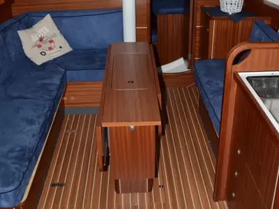 Salon of Arctic Vision, a Delphia Yachts Delphia 37 sailboat at Harstad, Norway