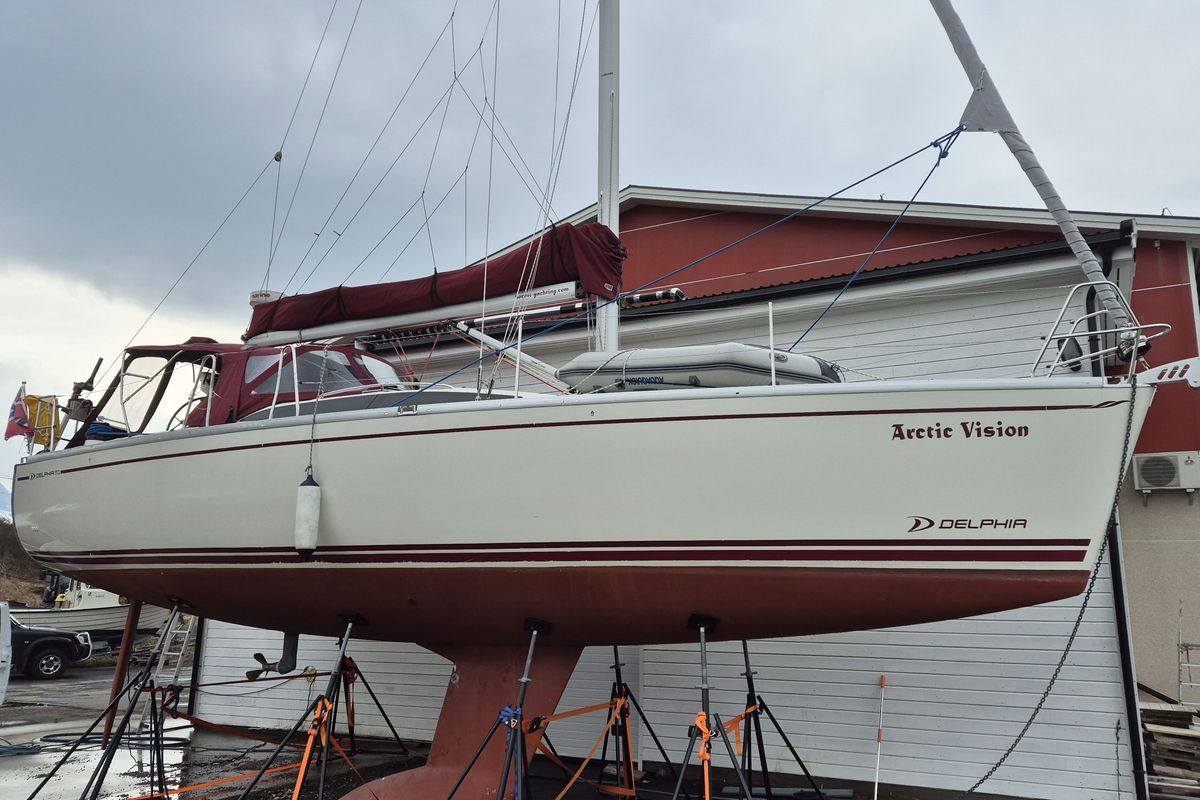 Exterior view of Arctic Vision, a Delphia Yachts Delphia 37 sailboat at Harstad, Norway