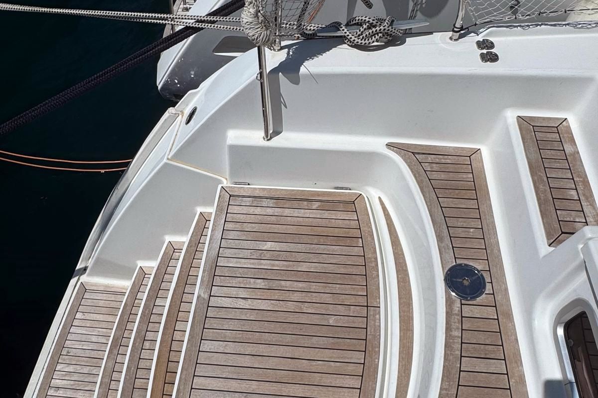 Deck of Happiness, a Lagoon 421 catamaran at Općina Rogoznica, Croatia