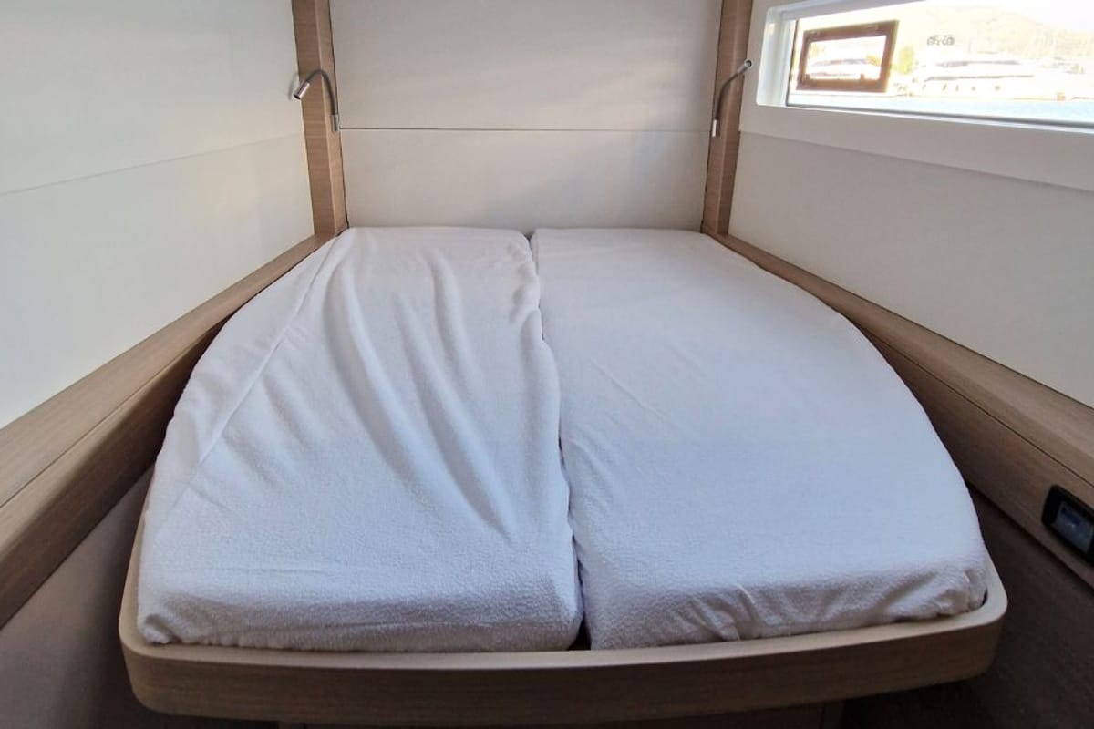 Cabin on Celena VI, a Lagoon 46 catamaran at Kos, Greece
