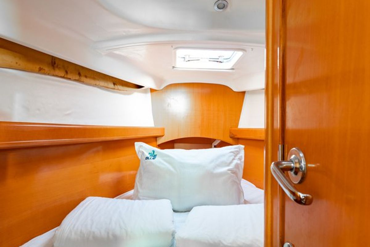 Cabin on Kodo, a Beneteau First 40.7 sailboat at Punat, Croatia