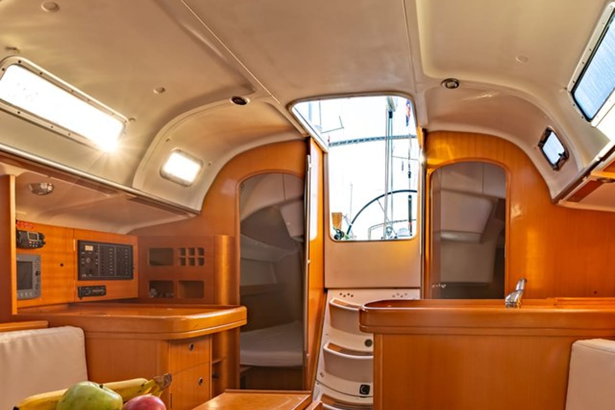 Salon of Kodo, a Beneteau First 40.7 sailboat at Punat, Croatia