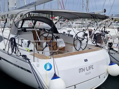 Deck of My life, a Bavaria Cruiser 46 - 4 cab.* sailboat at Grad Pula, Croatia