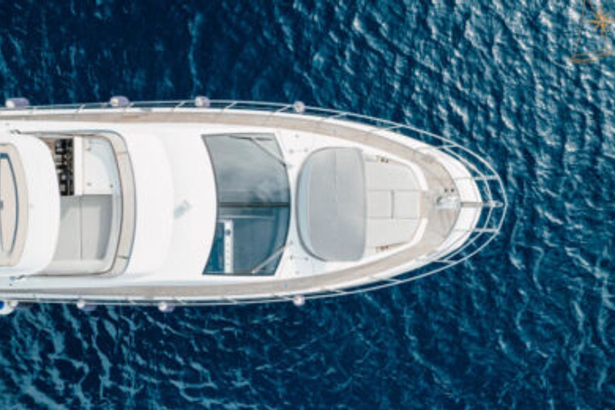 Exterior view of Illyrius, a Azimut 55 Fly yacht at Grad Trogir, Croatia